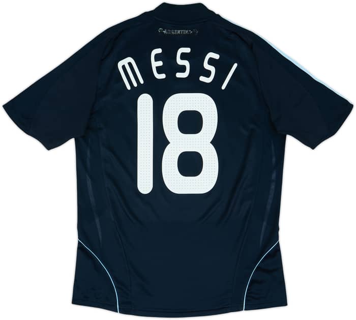 2007-09 Argentina Away Shirt Messi #18 - 8/10 - (L)