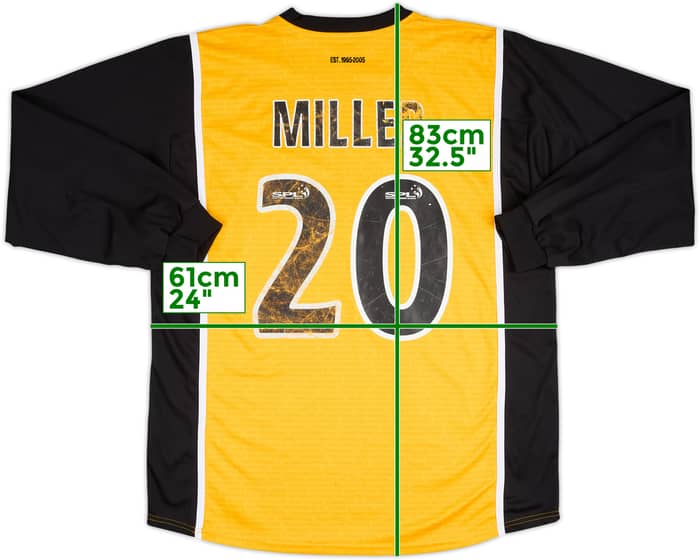2005-06 Livingston Home L/S Shirt Miller #20 - 5/10 - (XL)
