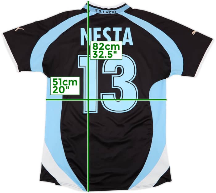 1999-00 Lazio Away Shirt Nesta #13 - 6/10 - (L)