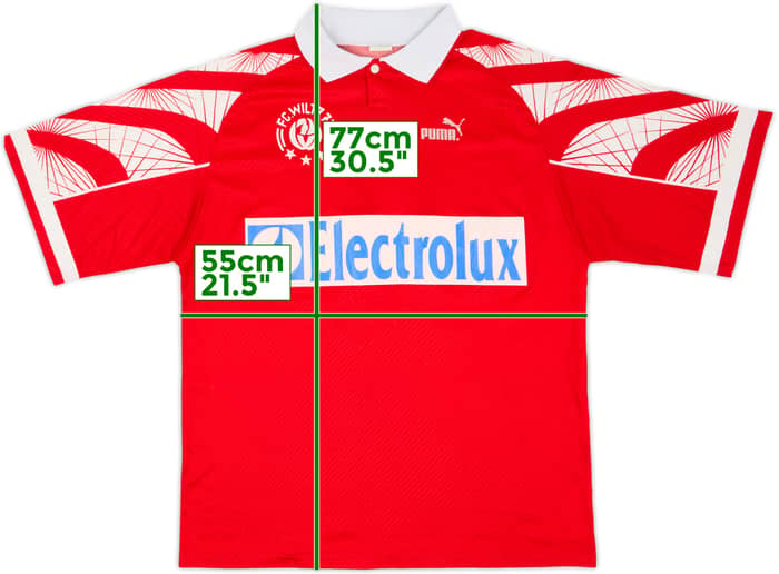 1995-96 FC Wiltz '71 Match Issue Home Shirt #10