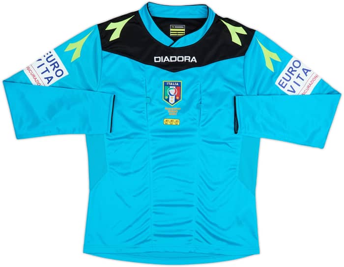 2015-16 Italy Diadora Referee L/S Shirt - 7/10 - (S)