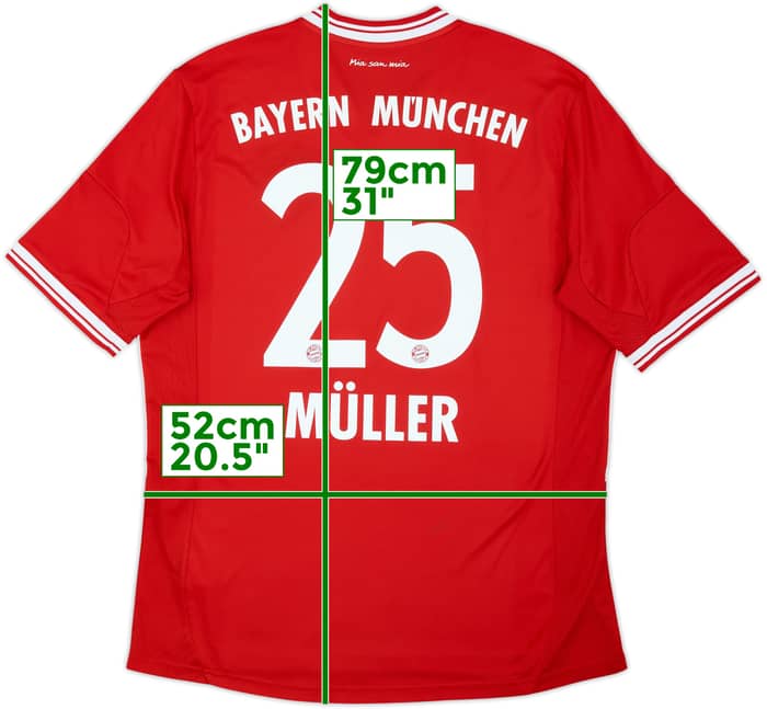 2013-14 Bayern Munich Home Shirt Muller #25 - 5/10 - (L)