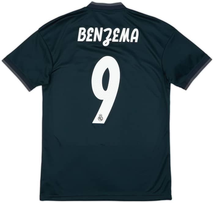 2018-19 Real Madrid Away Shirt Benzema #9 - 10/10 - (S)