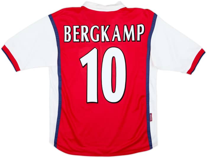 1998-99 Arsenal Home Shirt Bergkamp #10 - 7/10 - (XL.Boys)