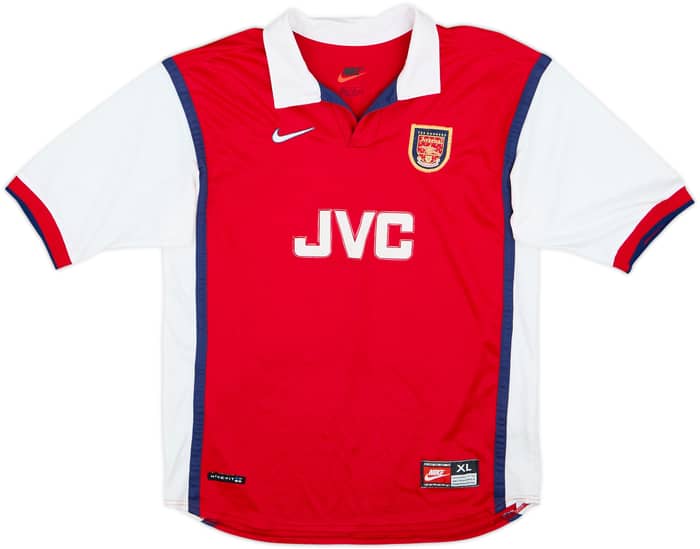 1998-99 Arsenal Home Shirt Bergkamp #10 - 7/10 - (XL.Boys)
