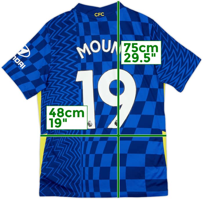 2021-22 Chelsea Home Shirt Mount #19 - 9/10 - (M)