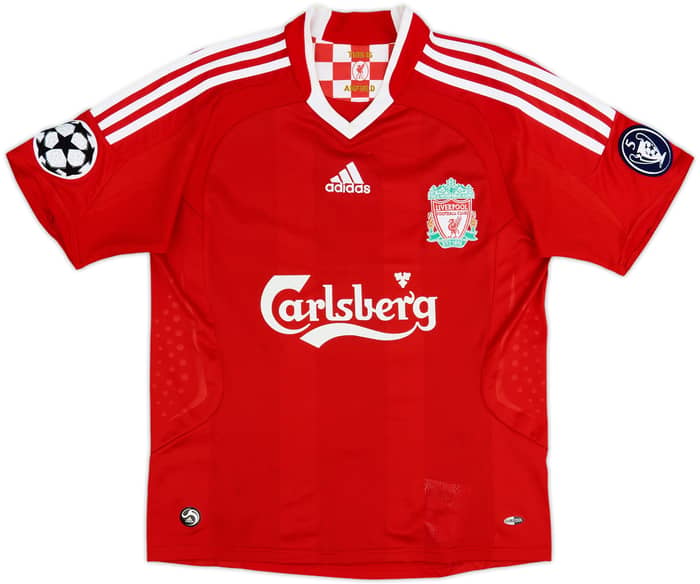 2008-10 Liverpool Camiseta Local Gerrard #8 - 6/10 - (L.Niños)