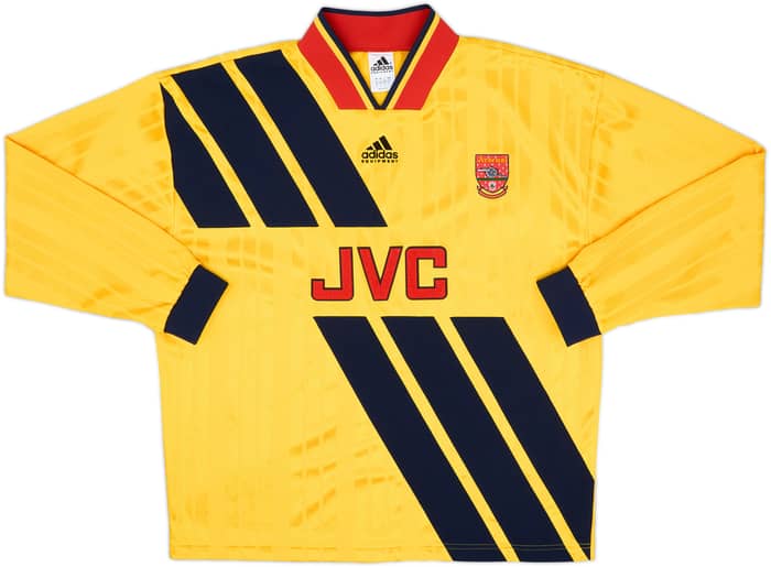 1993-94 Arsenal adidas Reissue Away L/S Shirt Wright #8 - 10/10 - (L)