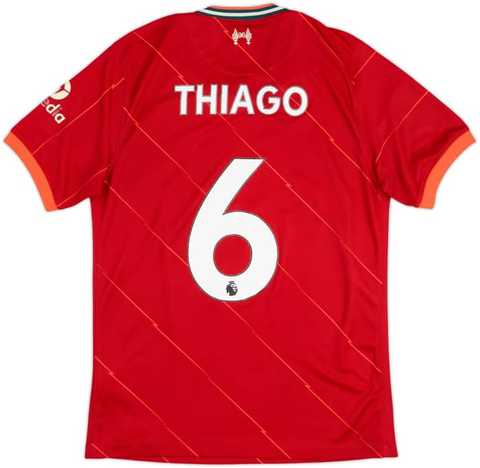 2021-22 Liverpool Home Shirt Thiago #6 - 5/10 - (M)