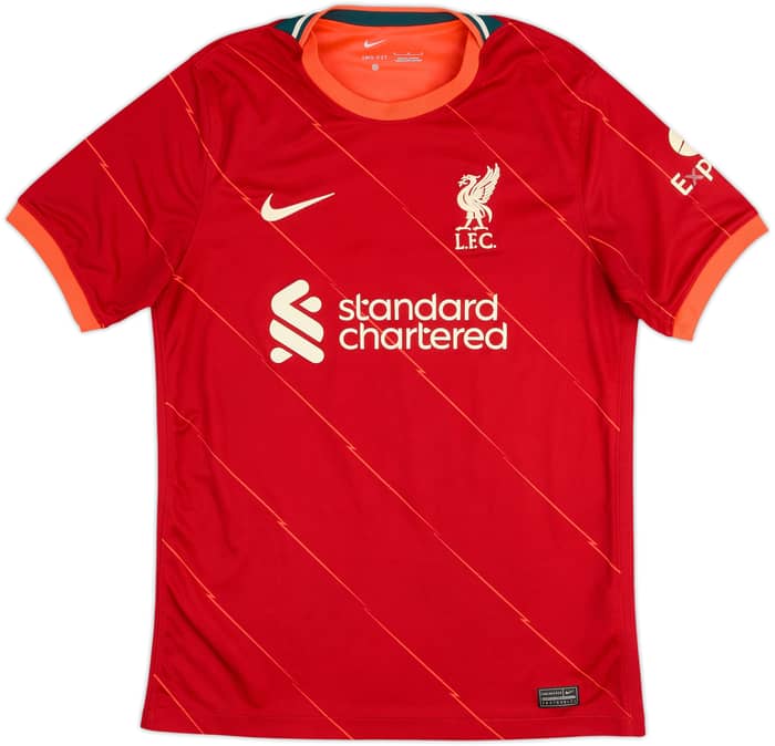 2021-22 Liverpool Home Shirt Thiago #6 - 5/10 - (M)