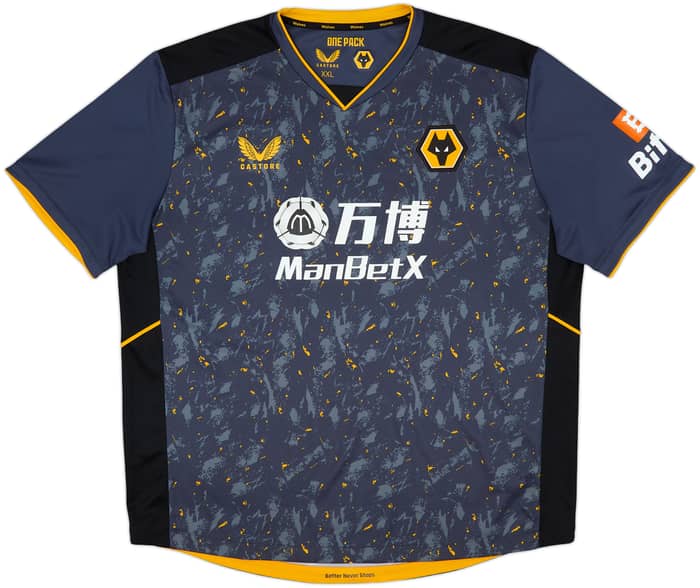 2021-22 Wolves Away Shirt Neves #8 - 9/10 - (XXL)