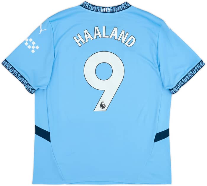 2024-25 Manchester City Home Shirt Haaland #9 - 10/10 - (XL)