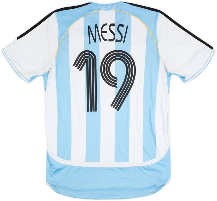 2005-07 Argentina Home Shirt Messi #19 - 5/10 - (M)