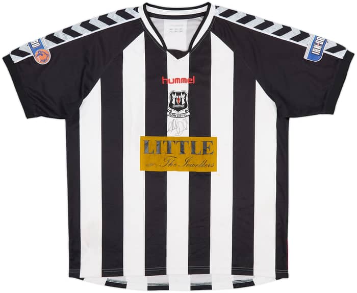 2009-10 Elgin City Signed Match Issue Home Shirt #3