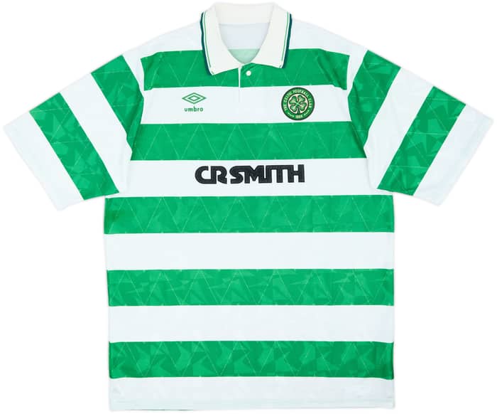 1989-91 Celtic Home Shirt - 8/10 - (XL)