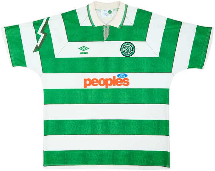 1991-92 Celtic Home Shirt - 6/10 - (XL)