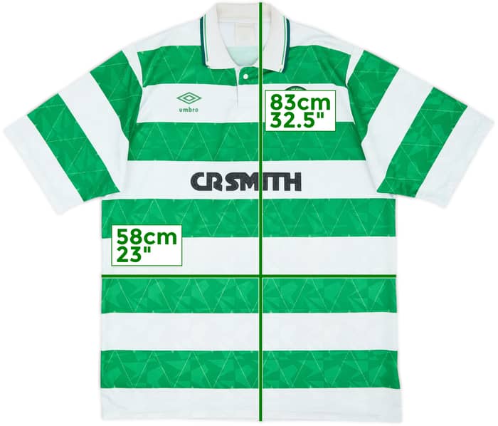 1989-91 Celtic Home Shirt - 6/10 - (XL)