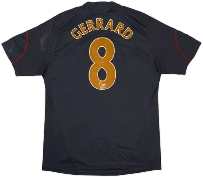2009-10 Liverpool Camiseta de Visitante Gerrard #8 - 6/10 - (XL)