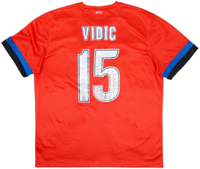 Camiseta de visitante del Inter Milan 2012-13 Vidic #15 - 5/10 - (XL)