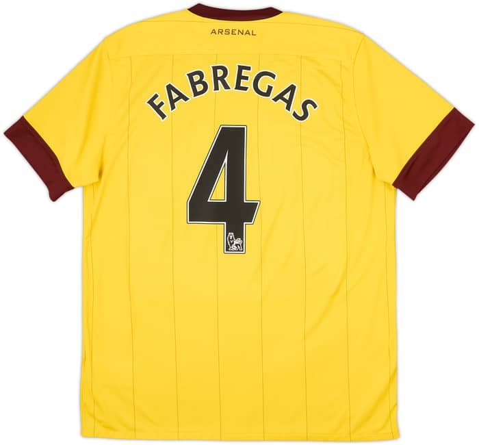 2010-13 Arsenal Away Shirt Fabregas #4 - 8/10 - (L)