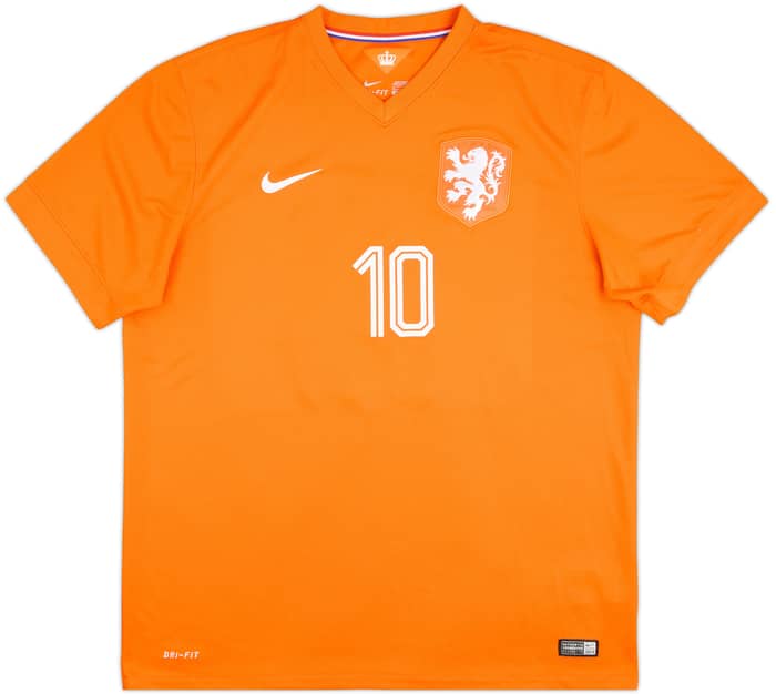 2014-15 Netherlands Home Shirt Sneijder #10 - 8/10 - (XL)