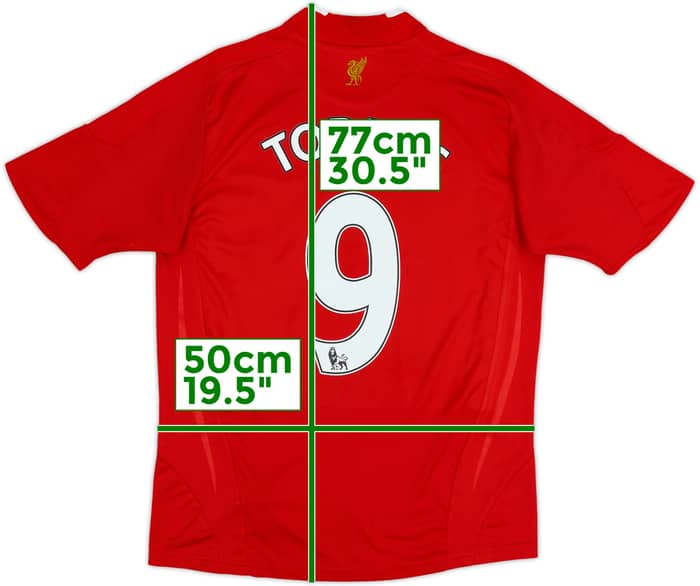 Camiseta de local del Liverpool 2008-10 Torres #9 - 6/10 - (Niños L)