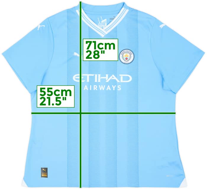 2023-24 Manchester City Home Shirt - 9/10 - (Women's XL)