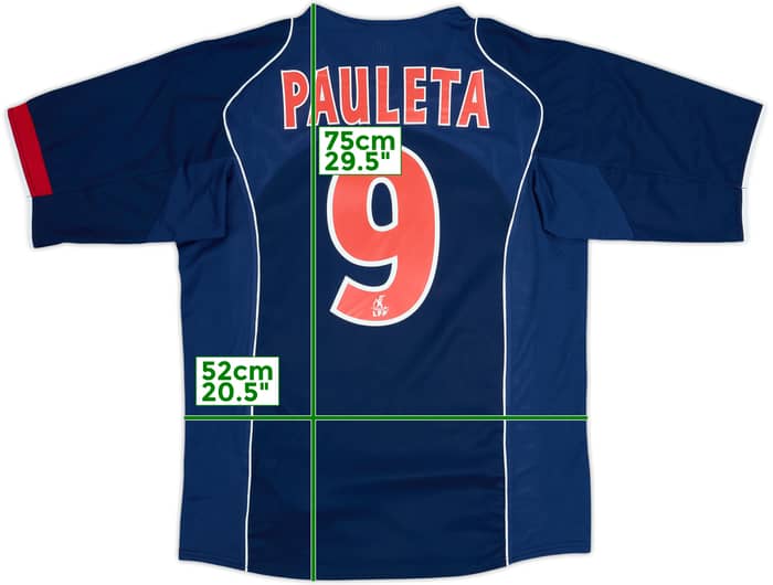 2004-05 Paris Saint-Germain Camiseta Local Pauleta #9 - 8/10 - (M)