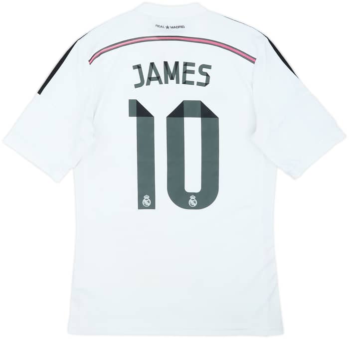 Camiseta de local del Real Madrid 2014-15 James #10 - 5/10 - (M)