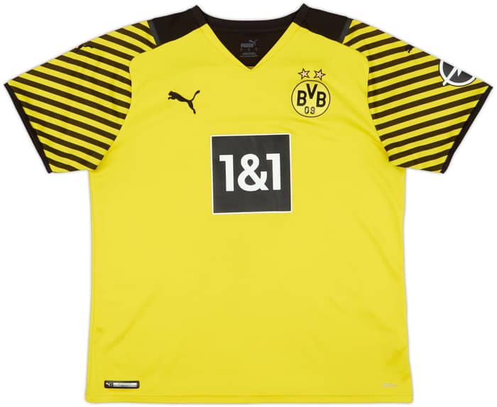 2021-22 Borussia Dortmund Home Shirt Haaland #9 - 8/10 - (L)