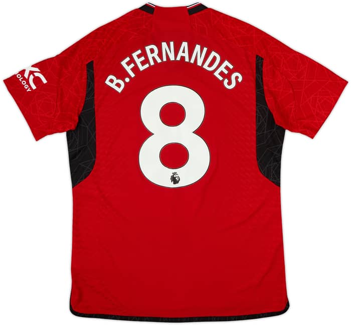 2023-24 Manchester United Authentic Home Shirt B.Fernandes #8 - 10/10 - (L)