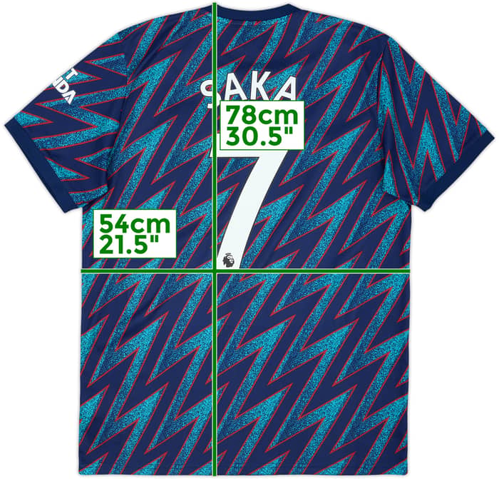 2021-22 Arsenal Third Shirt Saka #7 - 10/10 - (L)