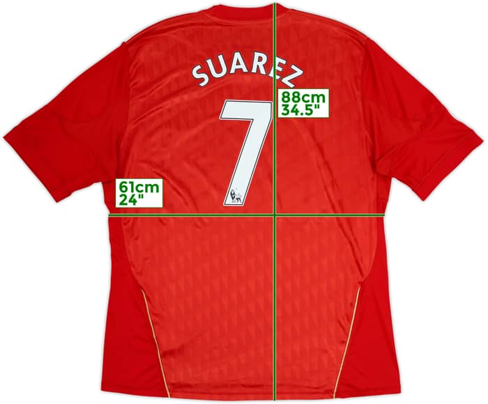 2010-12 Liverpool Home Shirt Suarez #7 - 5/10 - (XXL)