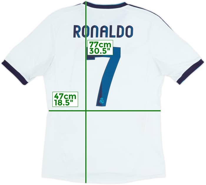 2012-13 Real Madrid Home Shirt Ronaldo #7 - 5/10 - (XL.Boys)
