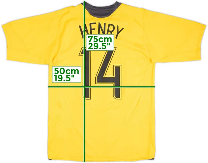 2006-07 Arsenal Away Shirt Henry #14 - 8/10 - (M)