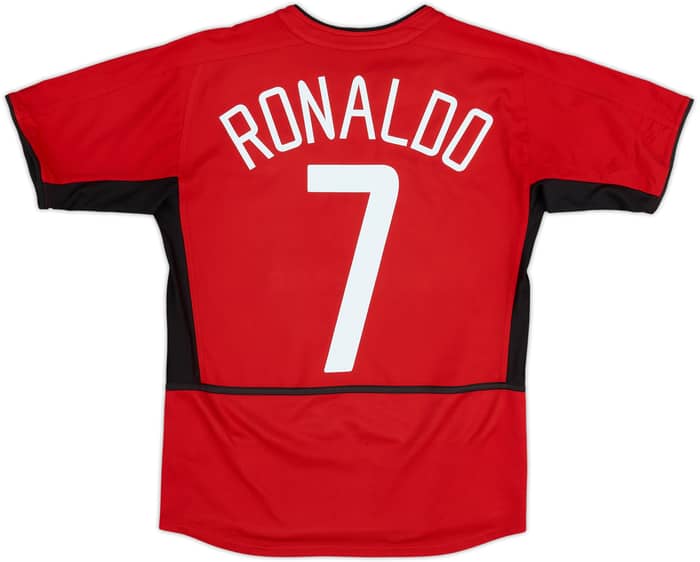 2002-04 Manchester United Home Shirt Ronaldo #7 - 7/10 - (13-14 Years)