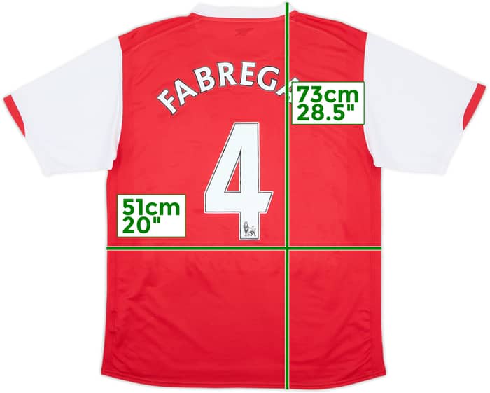 2006-08 Arsenal Home Shirt Fabregas #4 - 6/10 - (M)