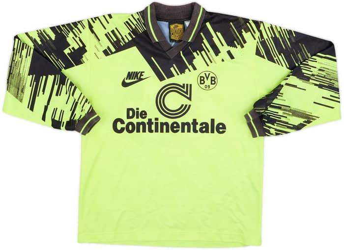 1993-94 Borussia Dortmund Camiseta Local de Manga Larga #11 - 8/10 - (L.Boys)