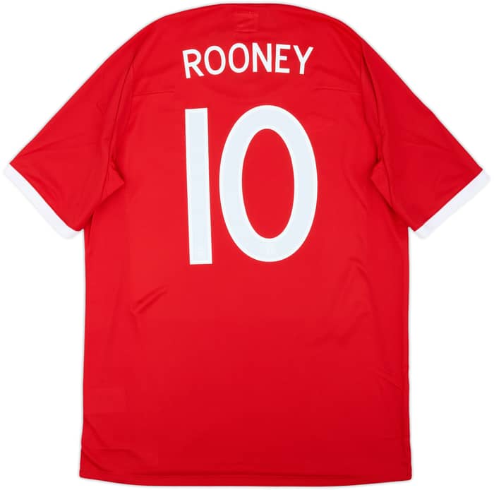2010-11 England Away Shirt Rooney #10 (L)
