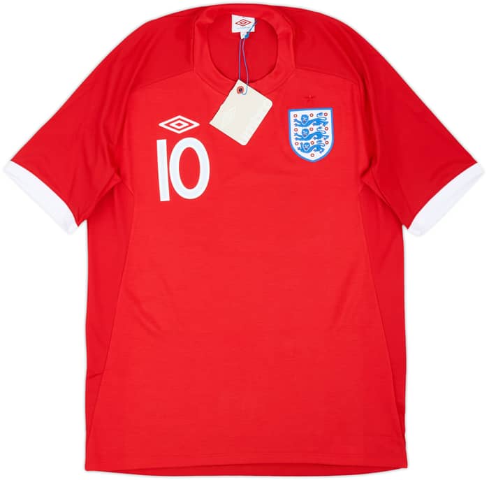 2010-11 England Away Shirt Rooney #10 (L)