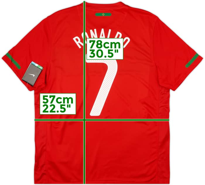 2010-11 Portugal Home Shirt Ronaldo #7 (L)