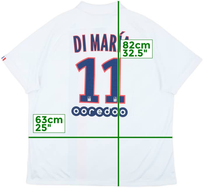2019-20 Paris Saint-Germain Third Shirt Di Maria #11 - 8/10 - (XXL)