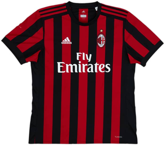 2017-18 AC Milan Home Shirt Andre Silva #9 - 6/10 - (L)