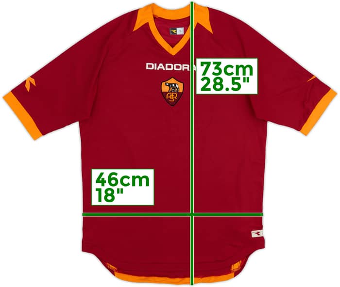2006-07 Roma Home Shirt - 5/10 - (S)