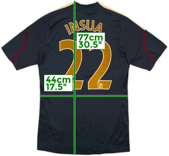 2009-10 Liverpool Away Shirt Insua #22 - 7/10 - (S)