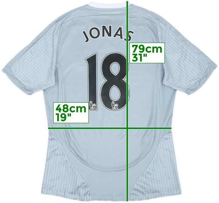 Camiseta de la tercera equipación del Newcastle 2008-09 Jonas #18 - 8/10 - (M)