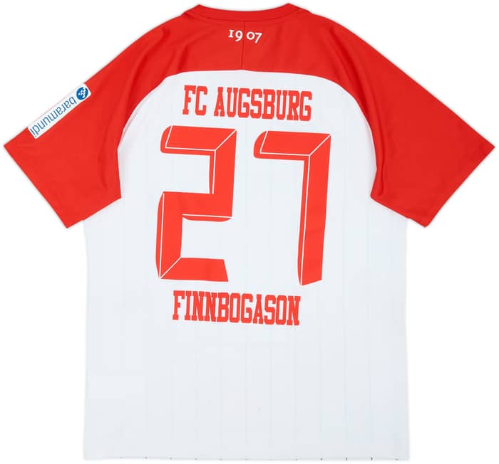 2017-18 Augsburg Home Shirt Finnbogason #27 - 6/10 - (L)