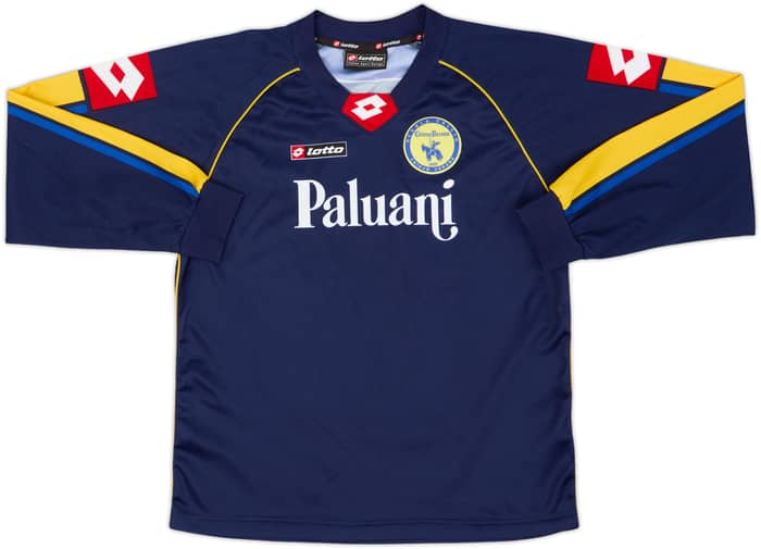 2004-05 Chievo Verona Lotto Scuola Calcio Training L/S Shirt - 8/10 - (L.Boys)