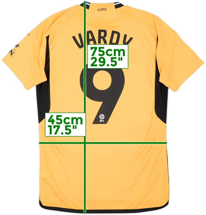 Camiseta de la tercera equipación del Leicester 2023-24 Vardy #9 - 6/10 - (S)