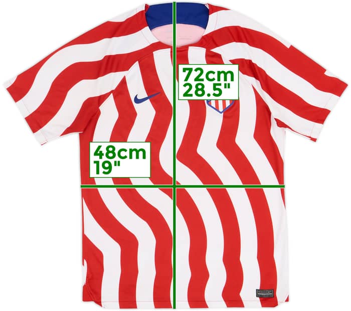 2022-23 Atletico Madrid Home Shirt - 6/10 - (M)